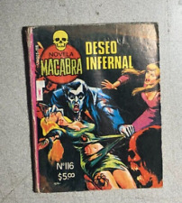 Quadrinhos de terror MACABRA #116 (1980) tamanho digest mexicano [em espanhol] Muito bom+ comprar usado  Enviando para Brazil