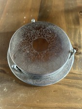 Silver plated coaster for sale  PORTHMADOG