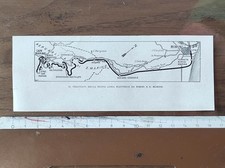 Antica cartina 1932 usato  Italia