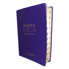 Biblia Letra Súper Gigante 19 puntos RV1960 imit piel lila con indice comprar usado  Enviando para Brazil