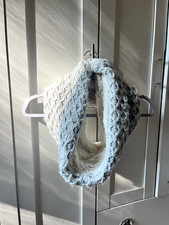 Grey white knitted for sale  SANDY