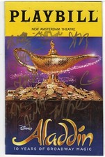 Signed aladdin playbill for sale  Indianapolis
