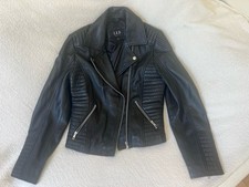 Real leather black for sale  BANSTEAD