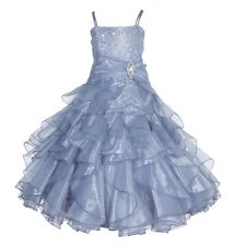 Vestidos de organza plissados com babados florista dama de honra casamento concurso de aniversário  comprar usado  Enviando para Brazil