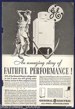 1934 Publicidade General Electric, geladeira MONITOR-TOP inicial comprar usado  Enviando para Brazil