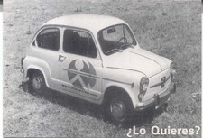 Fiat 600 postcard for sale  BATLEY