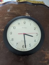 Black wall clock for sale  PETERBOROUGH