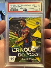 Usado, 2023-24 TOPPS UCC Carnaval LAMINE YAMAL RC Craque Do Jogo Gold-Swirl /50 PSA 8 comprar usado  Enviando para Brazil
