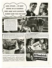 1943 B. F. Goodrich Pneus Grand Union Truck Willys Jeep Segunda Guerra Mundial Vintage Impressão Anúncio comprar usado  Enviando para Brazil