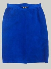 Lederrock royalblau feinstes gebraucht kaufen  Pfarrkirchen