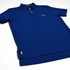 Camisa polo masculina de golfe Ralph Lauren pequena pônei preppy piquet malha monograma, usado comprar usado  Enviando para Brazil