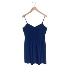 J. Vestido Crew Feminino Tamanho 12 EUA Azul Royal Cami Coquetel Alça de Espaguete Curto comprar usado  Enviando para Brazil