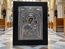 Versilberte metallikone heilig gebraucht kaufen Versilberte metallikone heilig gebraucht kaufen  Riedbach