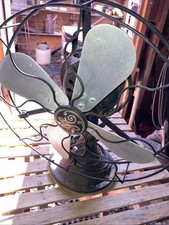 Ventilador elétrico antigo GE AOU AK1. Metal. 3 velocidades. Quatro lâminas 12 polegadas., usado comprar usado  Enviando para Brazil