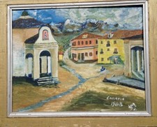 Quadro olio tavola usato  Italia