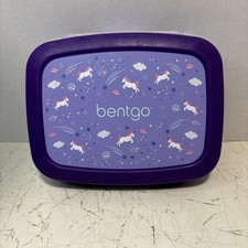 Lancheira Bentgo Kids UNICÓRNIOS NO ESPAÇO à prova de vazamentos, estilo Bento roxo meninas comprar usado  Enviando para Brazil