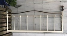 Cream metal headboard for sale  MELTON MOWBRAY