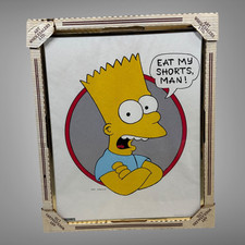 Os Simpsons Pôster Vintage Eat My Shorts Emoldurado 20" X 16" Matt Groening comprar usado  Enviando para Brazil