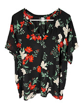 Usado, Top OLD NAVY Tamanho XXL ALTO Floral Transparente Boho Fada Popover Top Feminino NOVO comprar usado  Enviando para Brazil