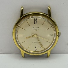 Reloj Vintage Suizo Automático Avia De Luxe Para Restaurar / Piezas De 34Mm, usado comprar usado  Enviando para Brazil