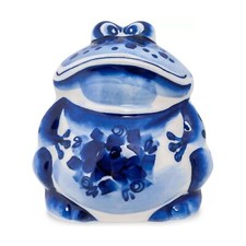 Gzhel porcelain frog for sale  Brooklyn
