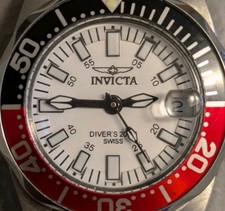 Invicta Signature Collection relógio aço inoxidável 7062 200M limpo funciona NewBatt comprar usado  Enviando para Brazil