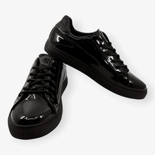 Usado, Tênis Armani preto brilhante patente não couro EU41 ~ AU10 comprar usado Usado, Tênis Armani preto brilhante patente não couro EU41 ~ AU10 comprar usado  Enviando para Brazil