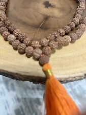 Rosário Rudraksha Mala Rudraksh Japa Mala 8 mm contas meditação hindu 108+1 contas comprar usado  Enviando para Brazil