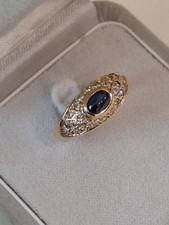 Goldring 585 safir gebraucht kaufen  Düsseldorf