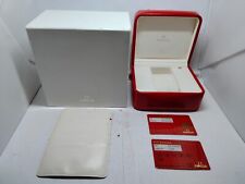 VINTAGE GENUÍNO OMEGA Speedmaster Seamaster caixa de relógio vermelha caixa cartão 230912002yS comprar usado  Enviando para Brazil