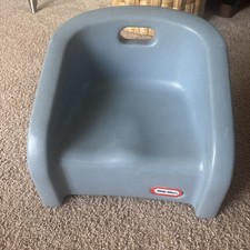 Cadeira de Assento Vintage Little Tikes Infantil Tamanho Azul com Alça, usado comprar usado  Enviando para Brazil