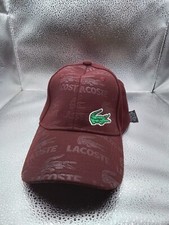 Lacoste burgundy baseball for sale  GILLINGHAM
