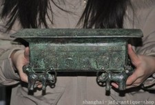11,6" China dinastia bronze mercadoria dragão besta paletes prato vaso de água comprar usado  Enviando para Brazil