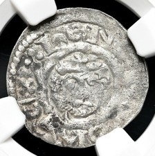 Moeda de Prata INGLATERRA Richard I "The Lionheart", Godwine, S-1347, NGC XF Detalhes comprar usado  Enviando para Brazil