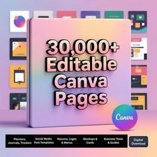 30,000+ PLR Canva Template Bundle | Planners, Journals, Trackers ⭐ comprar usado 30,000+ PLR Canva Template Bundle | Planners, Journals, Trackers ⭐ comprar usado  Enviando para Brazil