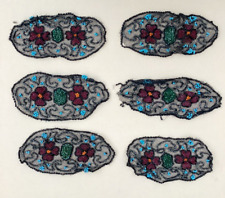 Antique beaded applique d'occasion  Expédié en Belgium