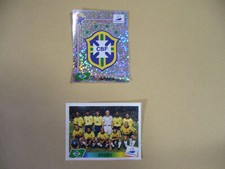 Panini France 98 WM 1998 Wappen Mannschaft Brasilien gebraucht, usado comprar usado  Enviando para Brazil