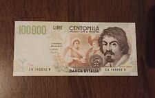 100000 lire caravaggio usato  Italia