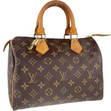 Bolsa de mão Louis Vuitton monograma Speedy 25 couro tecido marrom 3015 comprar usado  Enviando para Brazil
