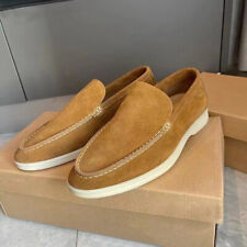 Mocasines informales de verano para hombre imitación gamuza zapatos planos sin cordones talla grande segunda mano  Embacar hacia Mexico