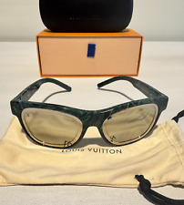 Óculos de sol Louis Vuitton autêntico concha de mármore verde com lentes matiz espelho comprar usado  Enviando para Brazil