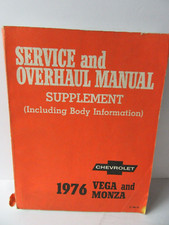 1976 Chevrolet Vega Monza Manual Serviço Revisão Suplemento Original GM Shop, usado comprar usado  Enviando para Brazil