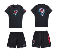 Til Death Albino and Preto Rash Guard SS & Short Bjj No Gi Jiu Jitsu Appareils comprar usado  Enviando para Brazil