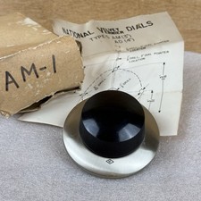 Usado, Mostrador de aço inoxidável National Radio Velvet Vernier 3” AM + instruções de instalação comprar usado  Enviando para Brazil