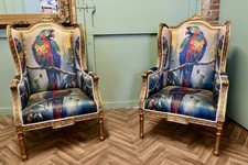 Pair salon chairs for sale  LISS
