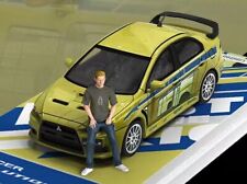MITSUBISHI Lancer Evo X - Tribute F&F + Figure  - green - Time Micro 1:64 comprar usado  Enviando para Brazil