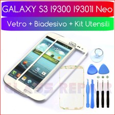 BIANCO Vetro+ADESIVO 3M+KIT UTENSILI APERTURA SAMSUNG GALAXY S3 I9300 I9301I Neo na sprzedaż  Wysyłka do Poland
