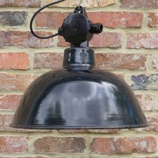 Stara lampa emaliowana lampa przemysłowa lampa vintage lampa przemysłowa bauhaus LBL na sprzedaż  PL