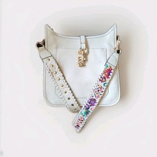 Bolsa de ombro Steve Madden bege couro sintético com alça bordada – Boho Chic, usado comprar usado  Enviando para Brazil