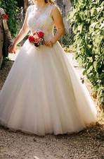 Hochzeitskleid brautkleid ivor gebraucht kaufen  Igersheim